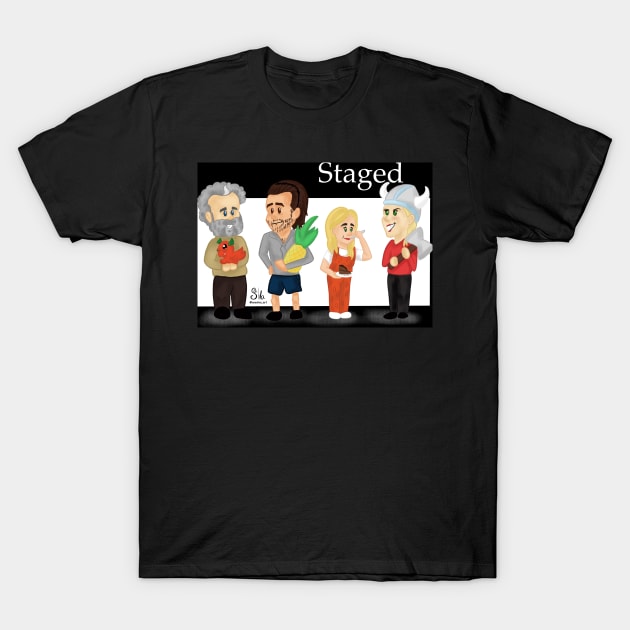 Staged - main cast T-Shirt by AC Salva